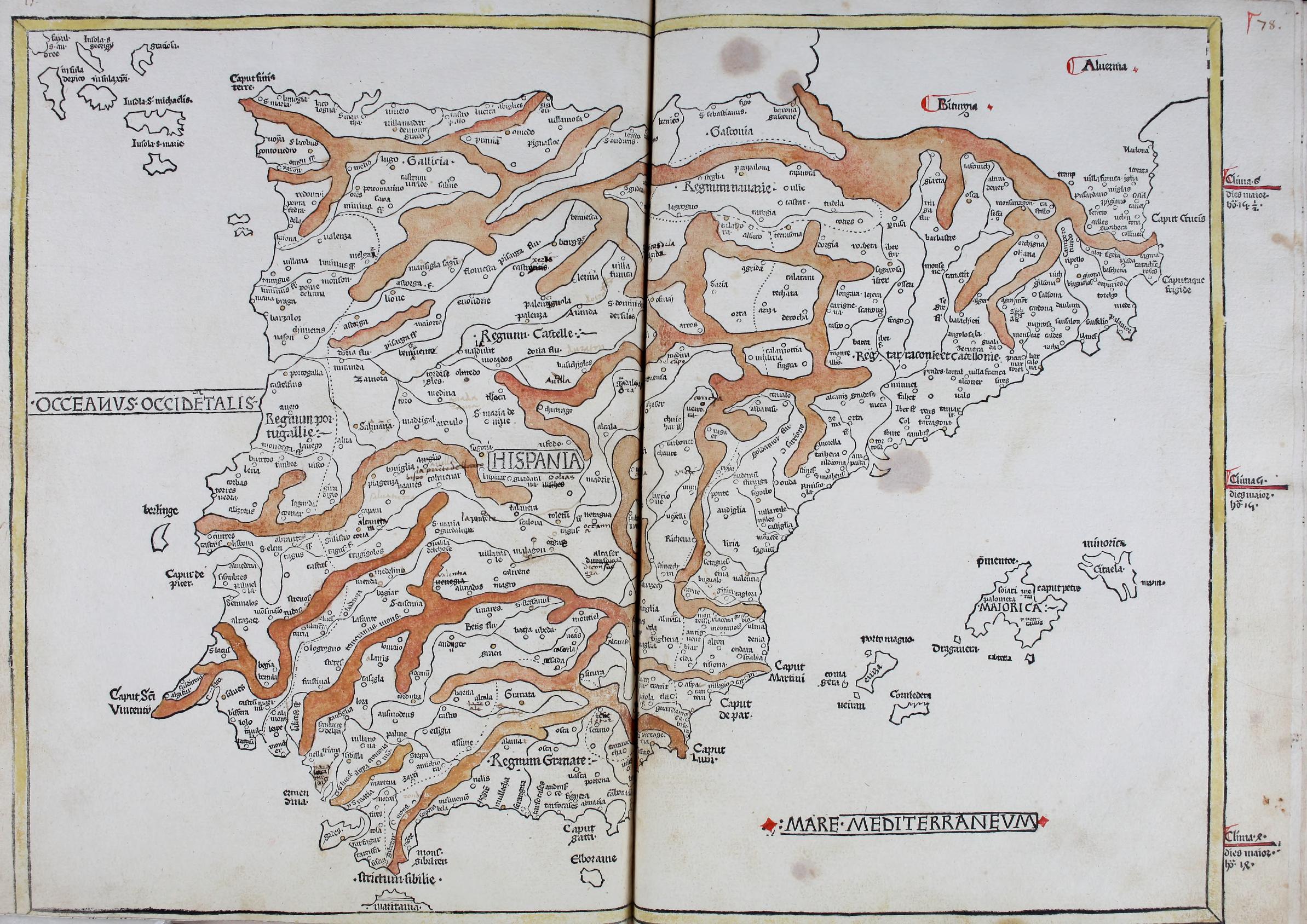 Ptolemaic map of Hispania