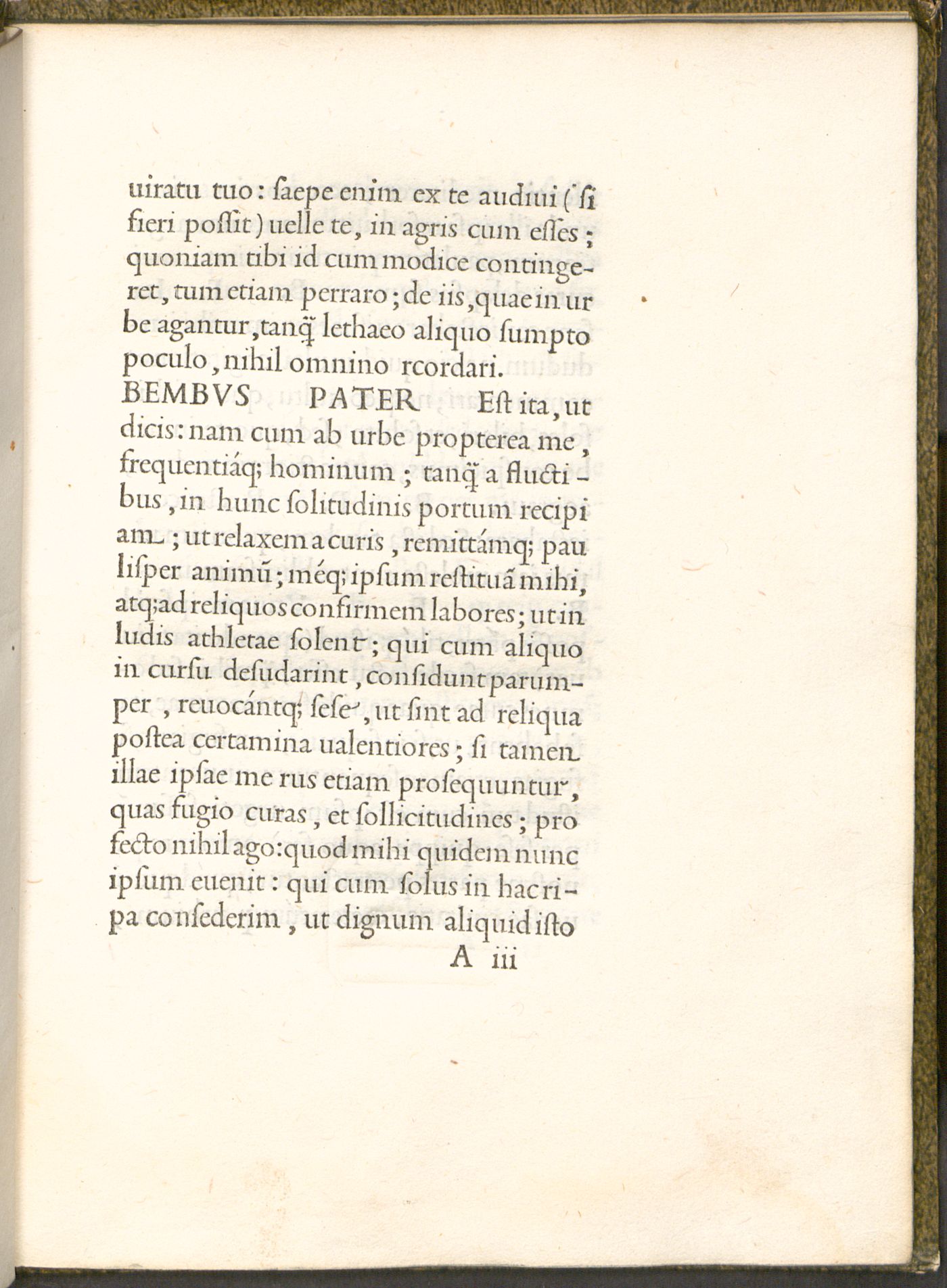 Dialogue opening with spaced majuscules