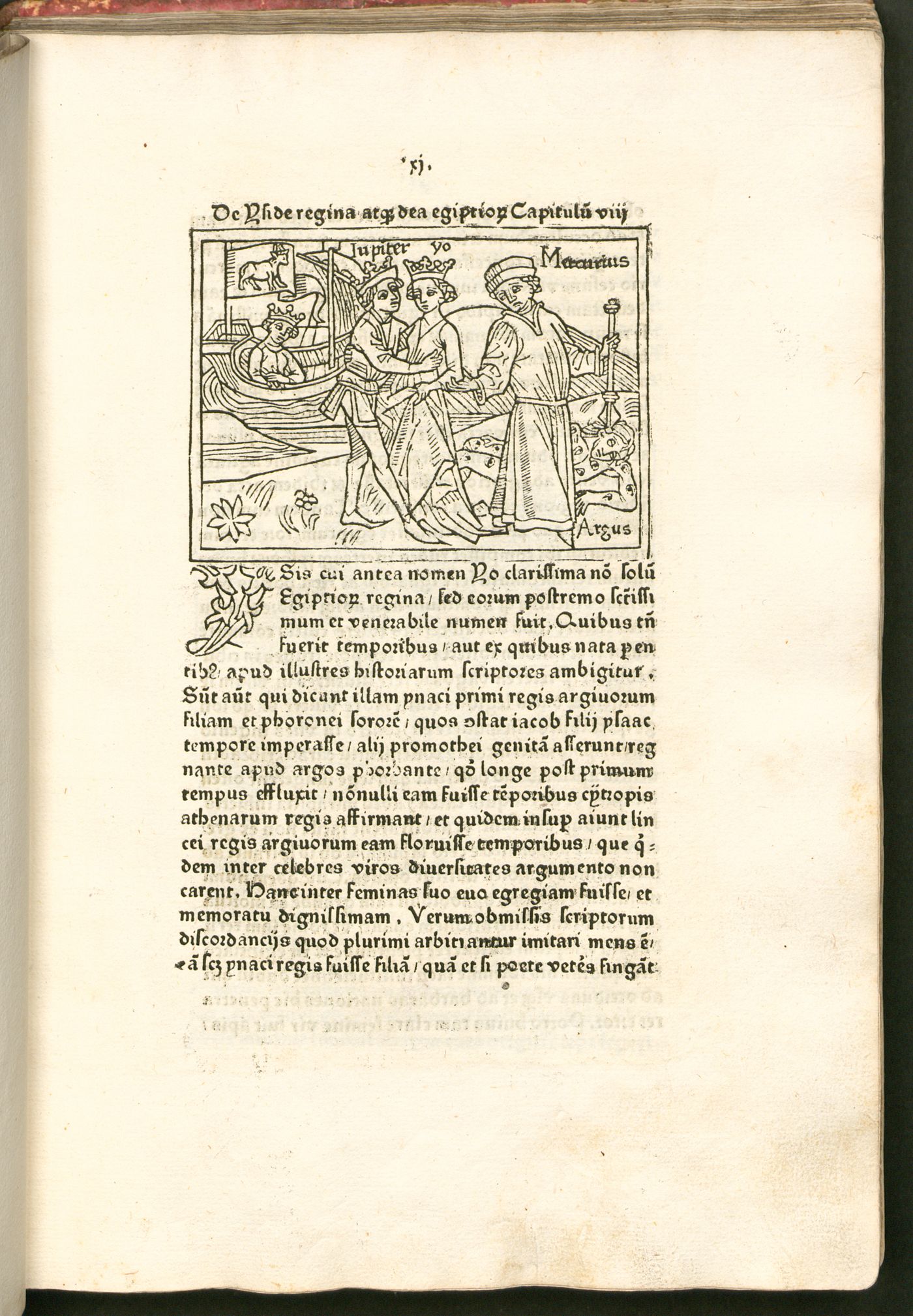 Woodcut of Niobe, queen of Egypt