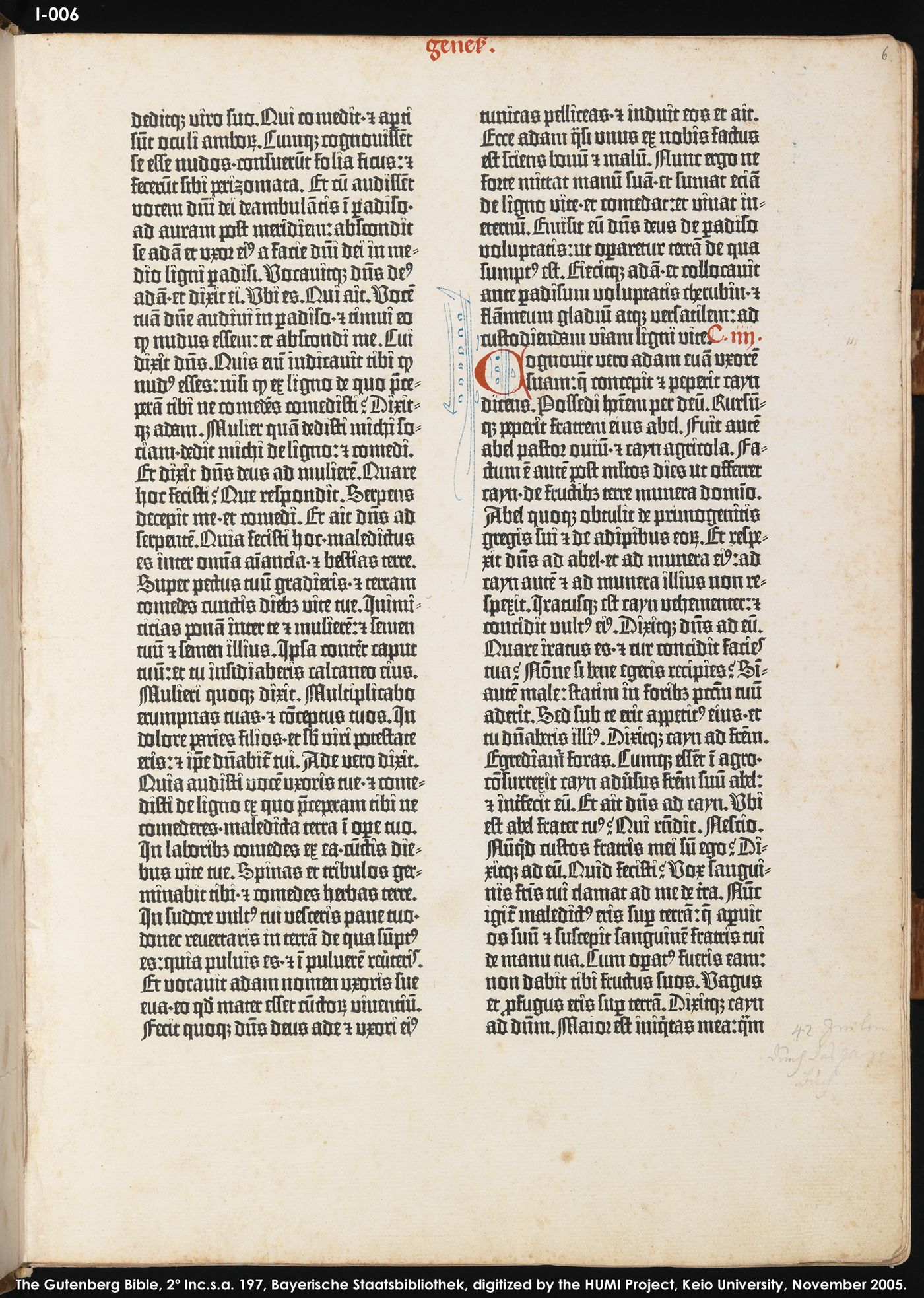Genesis type page