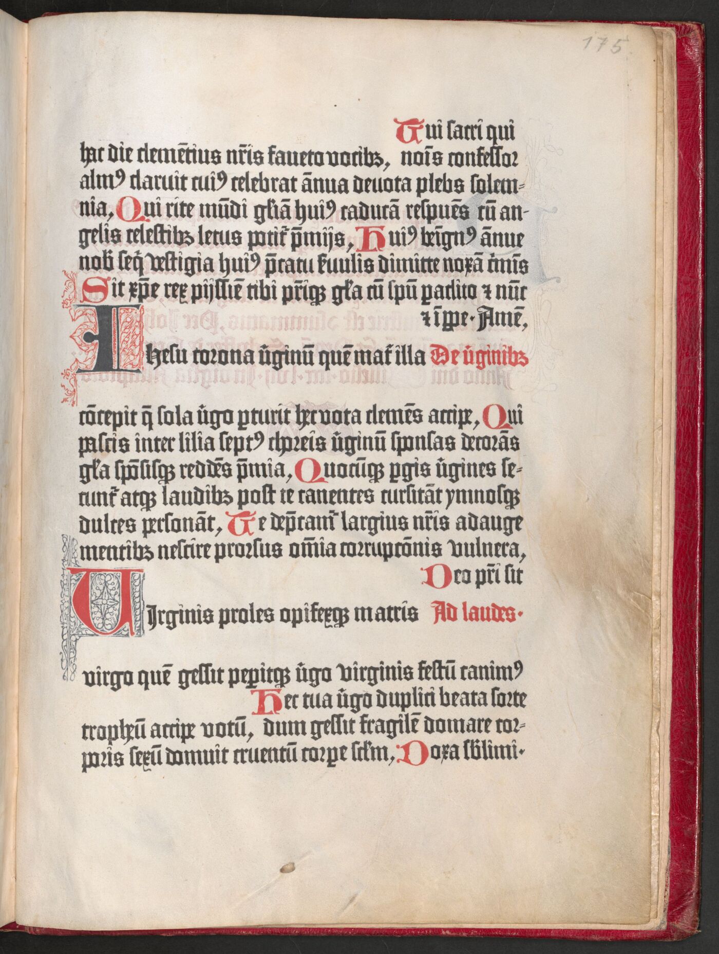 End of the hymnar with red rubrics