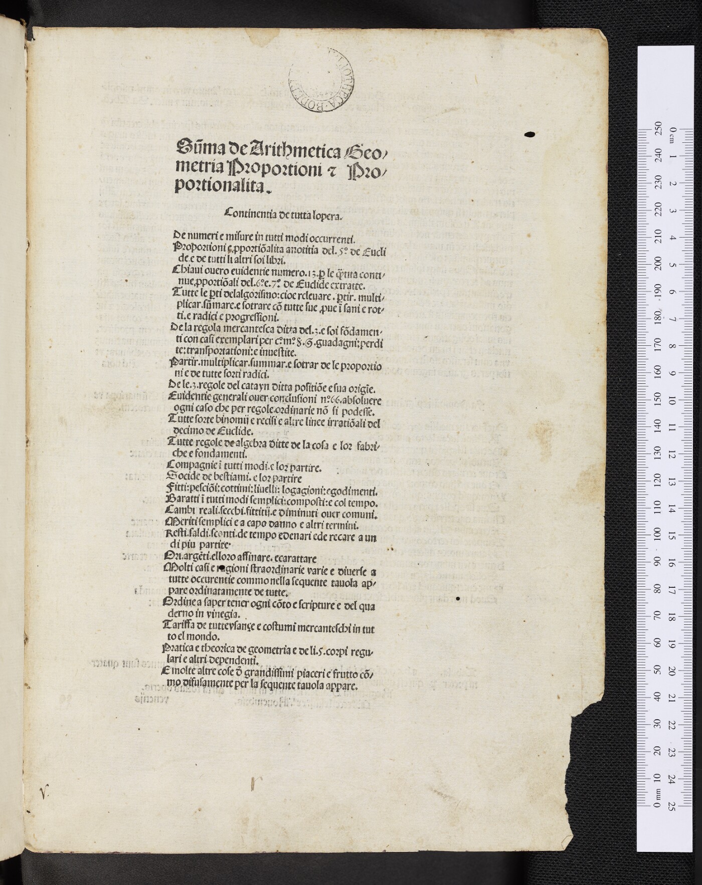 Title and table of contents
