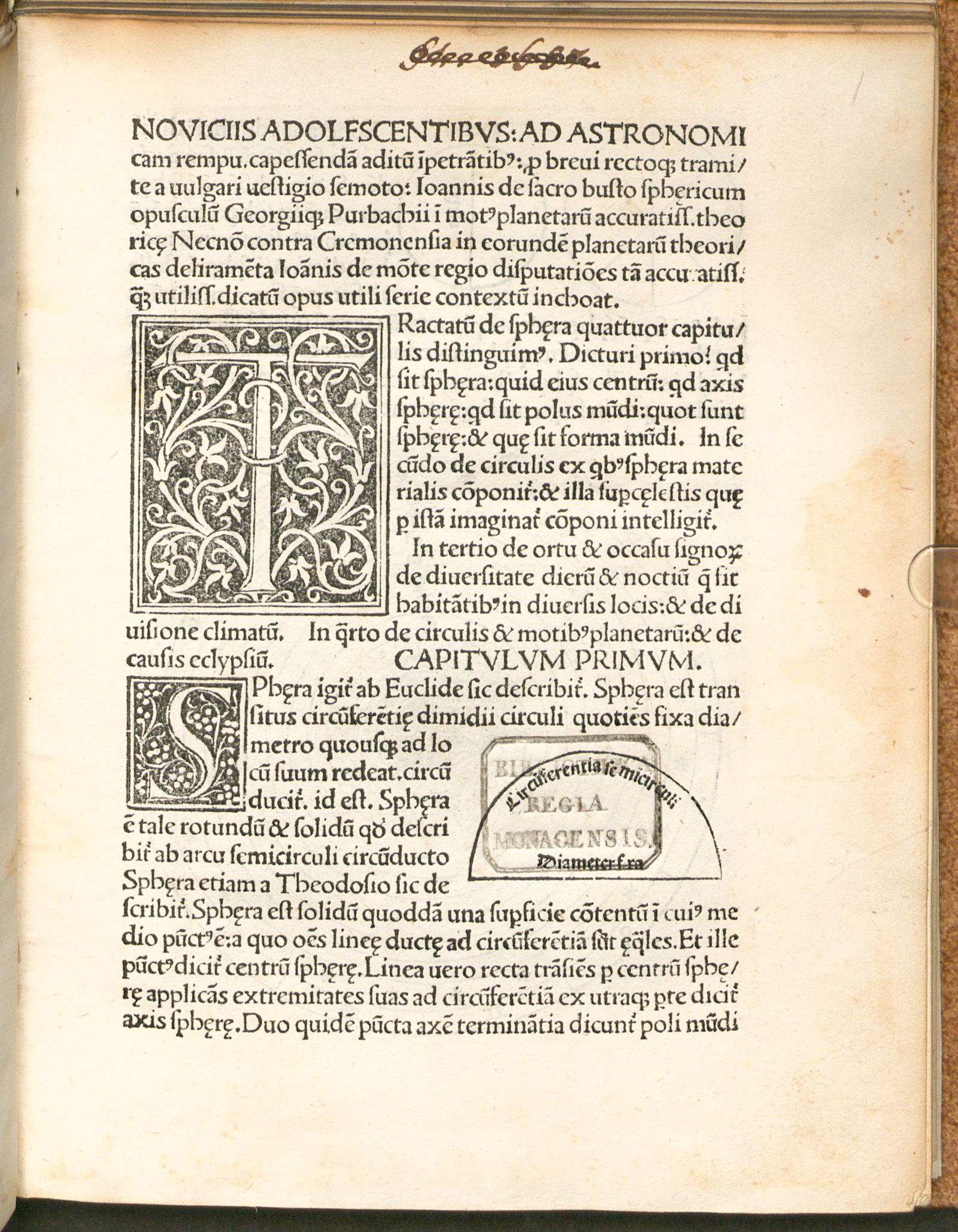 Sphaera mundi, etc.