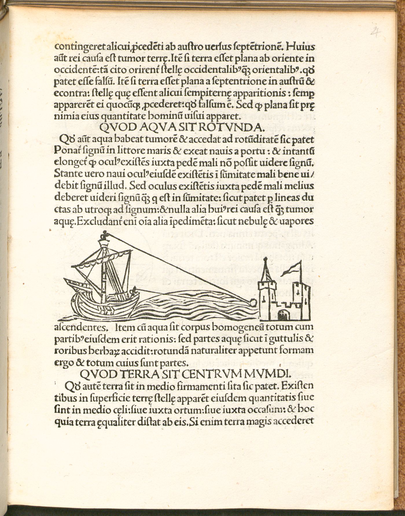 Ship-and-tower woodcut